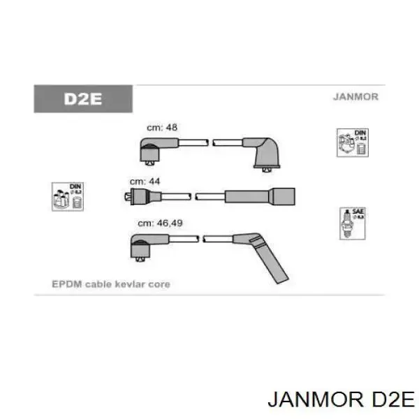 Высоковольтные провода D2E Janmor