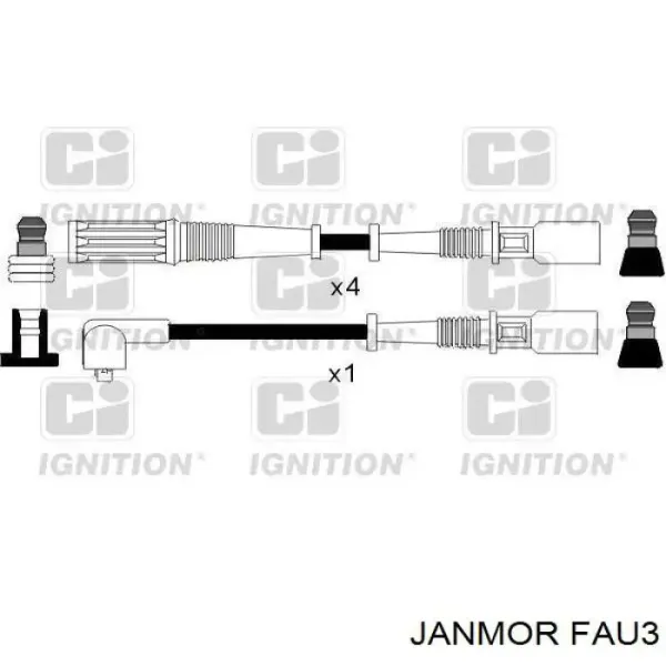 Высоковольтные провода FAU3 Janmor