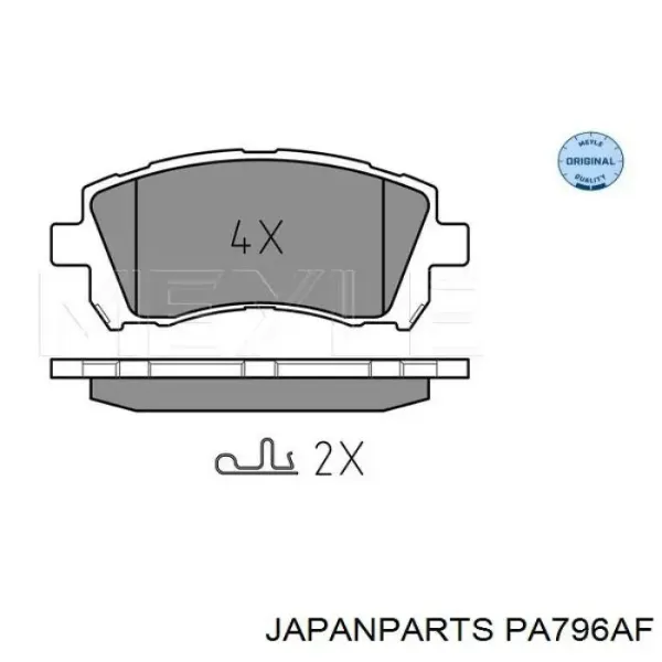 Колодки Japan Parts PA796AF цена, от