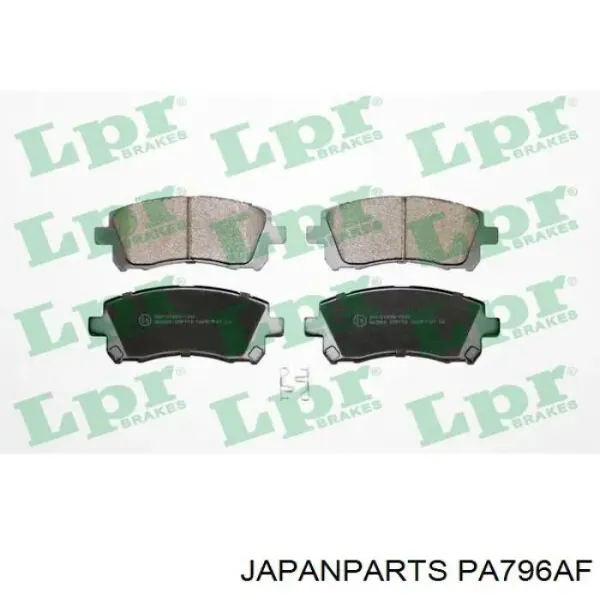 Купить PA796AF Japan Parts Колодки тормозные