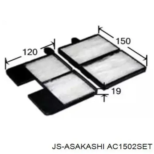 Фильтр салона AC1502SET JS Asakashi