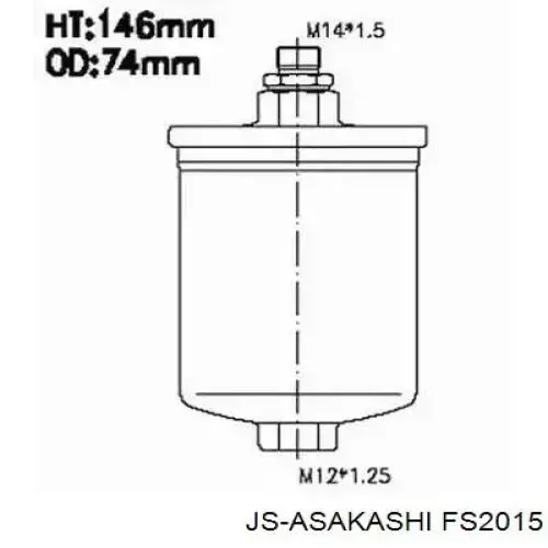 Топливный фильтр FS2015 JS Asakashi