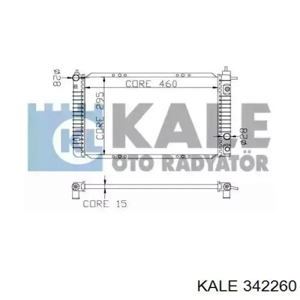 Радиатор 342260 Kale