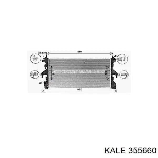 Радиатор 355660 Kale