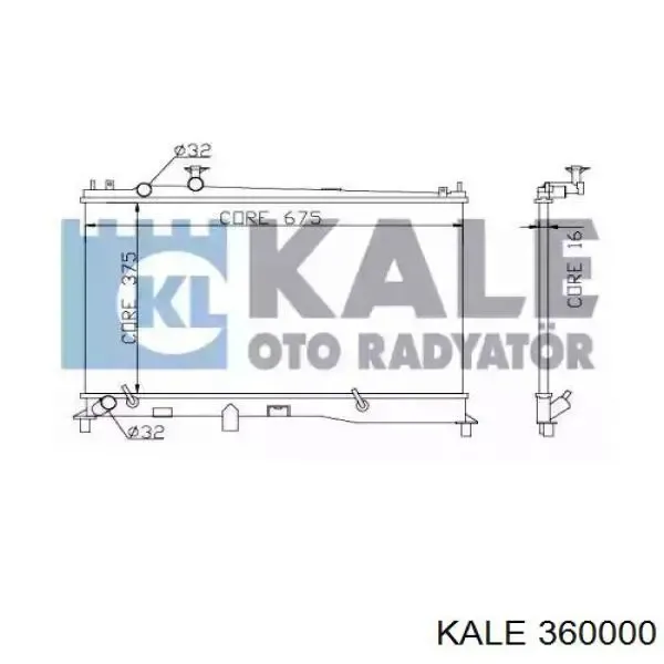 Радиатор 360000 Kale