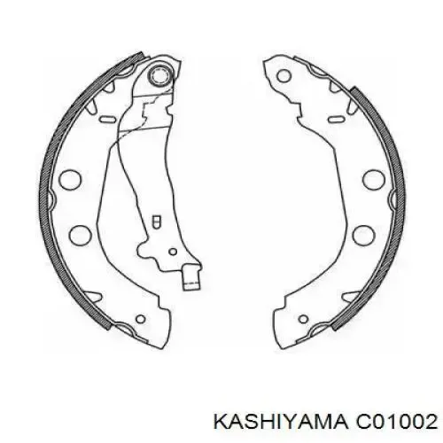 Задние барабанные колодки C01002 Kashiyama