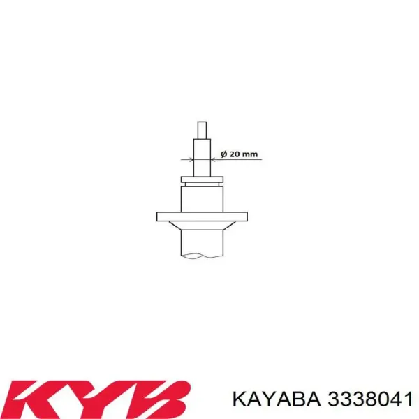 Амортизатор передний 3338041 Kayaba