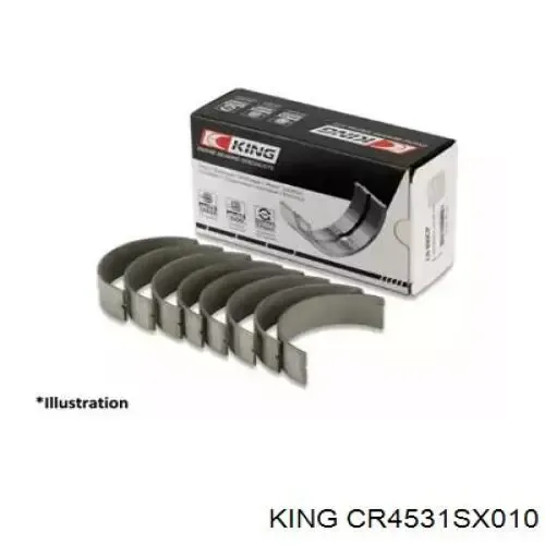 Вкладыши шатунные, 1-й ремонт CR4531SX010 King