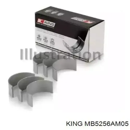 Вкладыши коленвала коренные, комплект, 2-й ремонт (+0,50) MB5256AM05 King