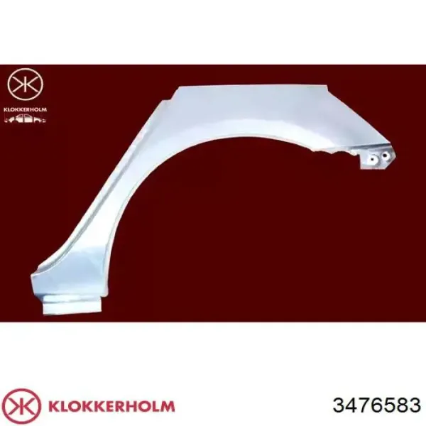 Ремонтная часть арки крыла заднего левого FP3476583 Klokkerholm