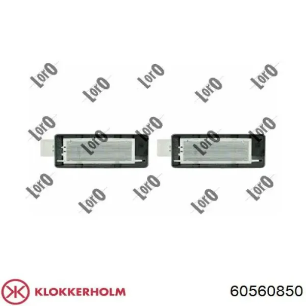 Фонарь подсветки заднего номера Klokkerholm 60560850 цена, от