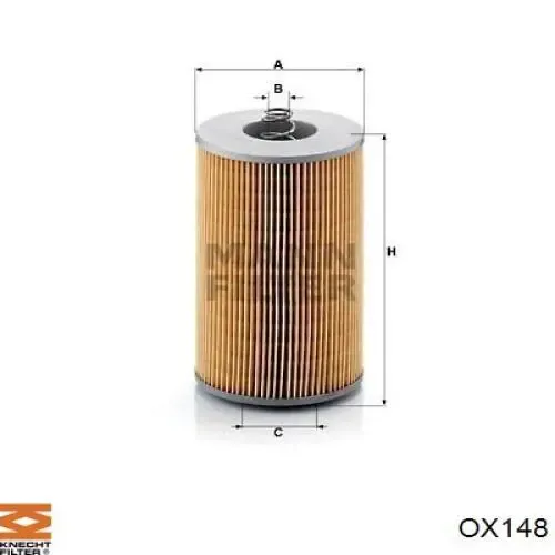 Масляный фильтр OX148 Mahle Original