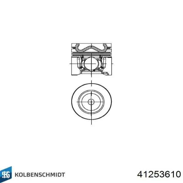 Поршень на 1 цилиндр, 2-й ремонт 039PI00113002 Mahle Original