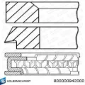 Кольца поршневые Volkswagen Golf 17