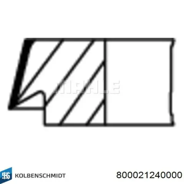 Кольца поршневые 800021240000 Kolbenschmidt