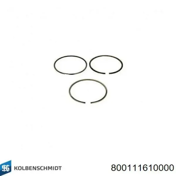 Комплект поршневых колец на 1 цилиндр, стандарт 800111610000 Kolbenschmidt
