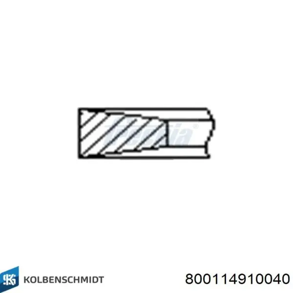 Комплект поршневых колец на 1 цилиндр, 2-й ремонт (+0,50) 300341 Hanswerk