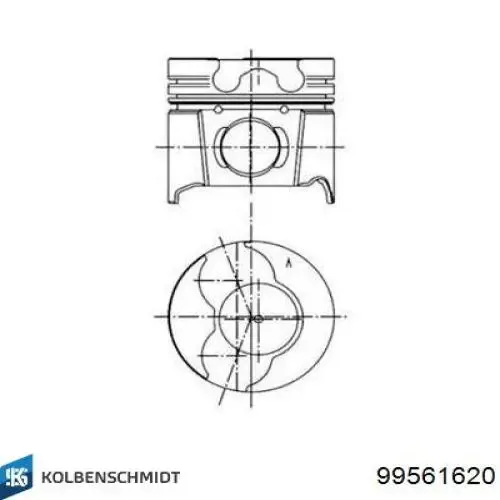 Поршень в комплекте на 1 цилиндр, 2-й ремонт (+0,50) AE A350550050MM цена, от 72.61 USD