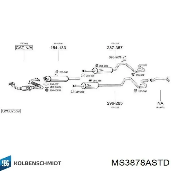 Вкладыши коленвала коренные, комплект, стандарт (STD) MB5256AM King