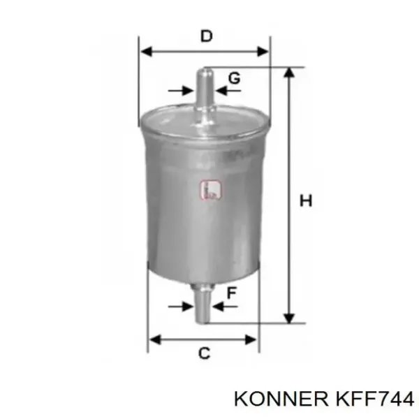 Топливный фильтр KFF744 Konner