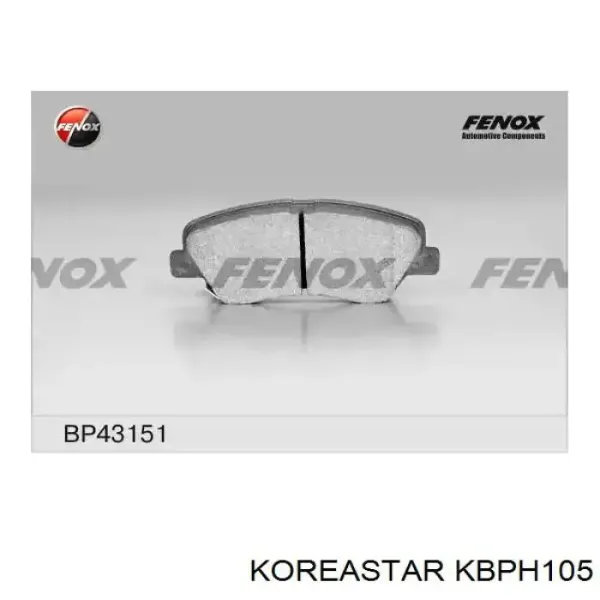 Передние тормозные колодки KBPH105 Koreastar