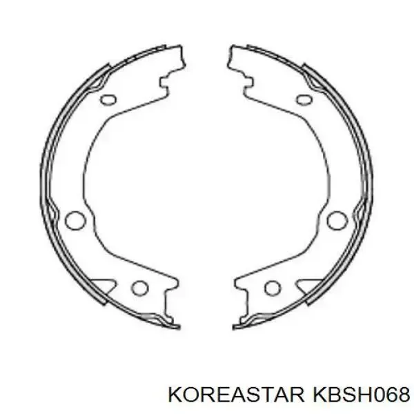 Колодки ручника KBSH068 Koreastar