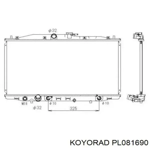 Радиатор PL081690 Koyorad