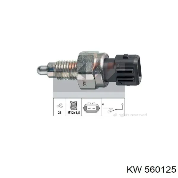 Купить 560125 KW Датчик света заднего хода