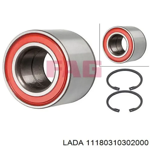 Комплект подшипника ступицы колеса ВАЗ KALINA хэтчбек (1119) (2004 - 2013) цена, от 10.56 USD
