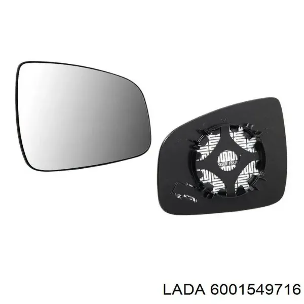 Стекло левого зеркала заднего вида 6001549716 Lada