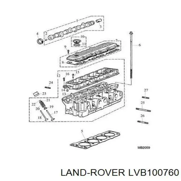 Купить LVB500190 Britpart Прокладка ГБЦ