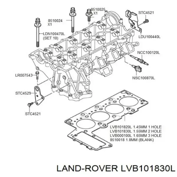  Прокладка ГБЦ Rover 75 