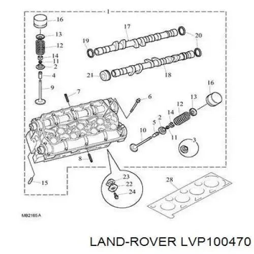  Прокладка клапанной крышки Rover 75 