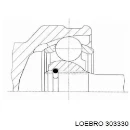 ШРУС наружный LOEBRO 303330 ШРУС наружный LOEBRO 303330