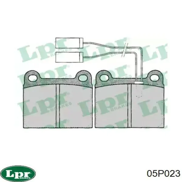 Передние тормозные колодки 05P023 LPR