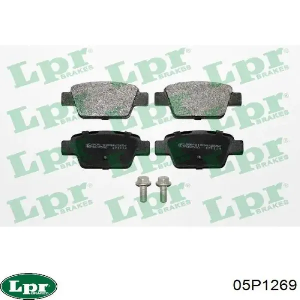 05P1269 LPR Колодки тормозные дисковые комплект