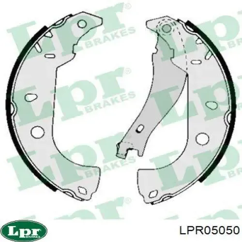 Задние барабанные колодки LPR05050 LPR