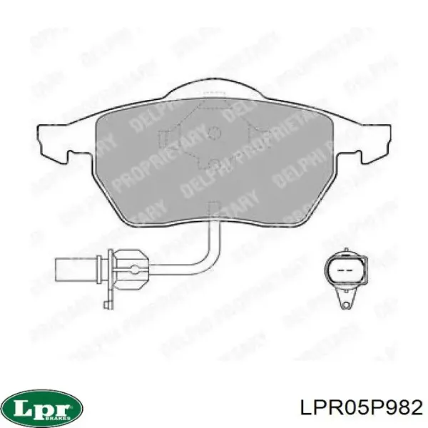 Передние тормозные колодки LPR05P982 LPR