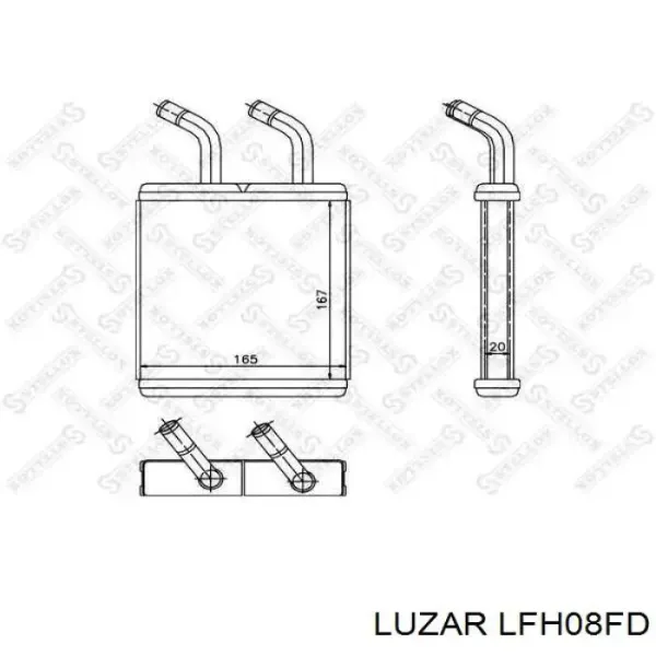 Вентилятор печки LFH08FD Luzar