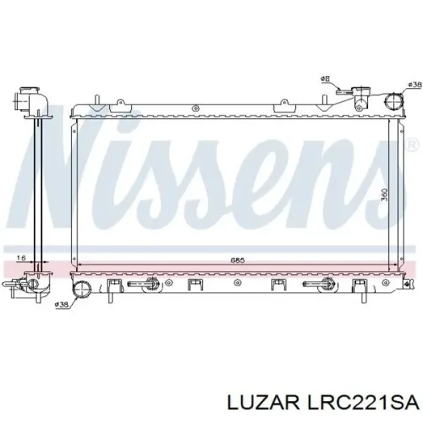 Радиатор LRC221SA Luzar
