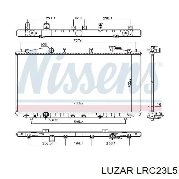 Радиатор LRC23L5 Luzar