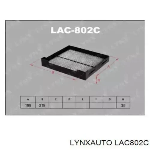 Купить LAC802C Lynxauto Фильтр салона угольный