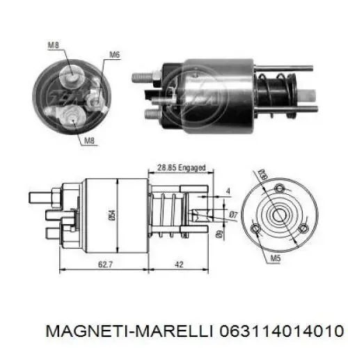 Стартер 063114014010 Magneti Marelli