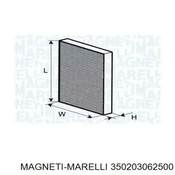 Фильтр салона 350203062500 Magneti Marelli