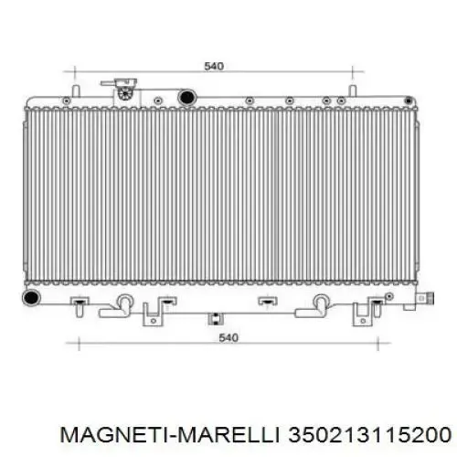 Радиатор 350213115200 Magneti Marelli
