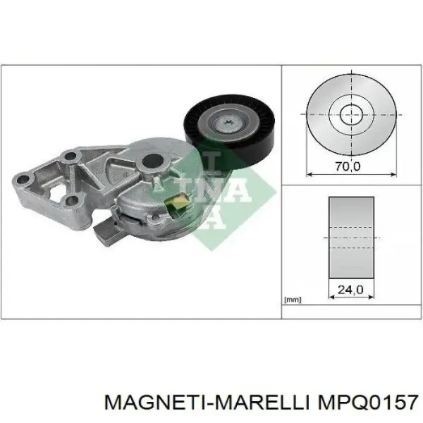 Натяжной ролик MPQ0157 Magneti Marelli