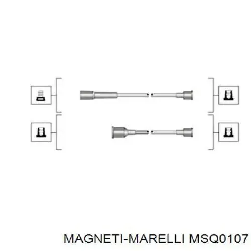 Высоковольтные провода MSQ0107 Magneti Marelli