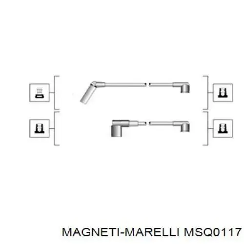 Высоковольтные провода MSQ0117 Magneti Marelli