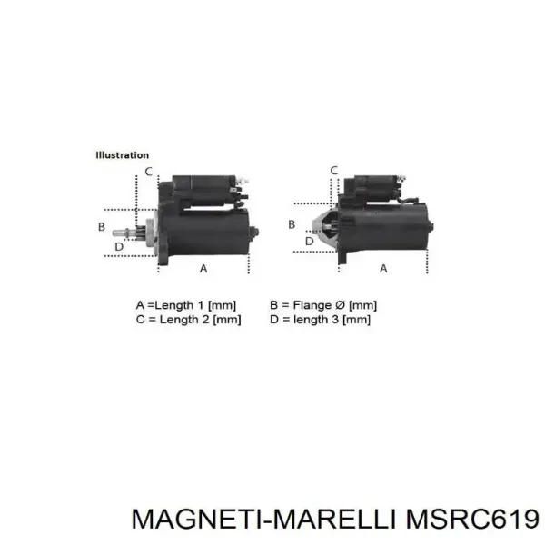 Стартер MSRC619 Magneti Marelli