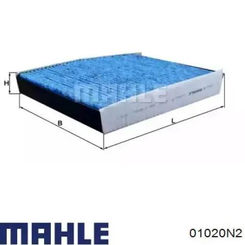 Комплект поршневых колец на 1 цилиндр, 2-й ремонт (+0,50) 01020N2 Mahle Original